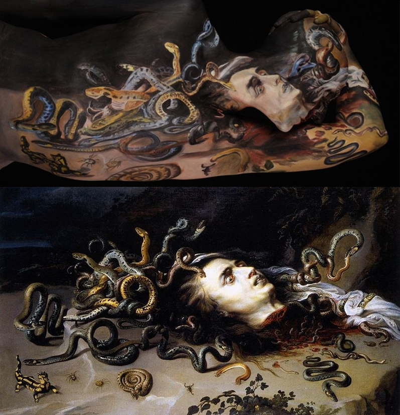 Famous Paintings Redone on Human Bodies