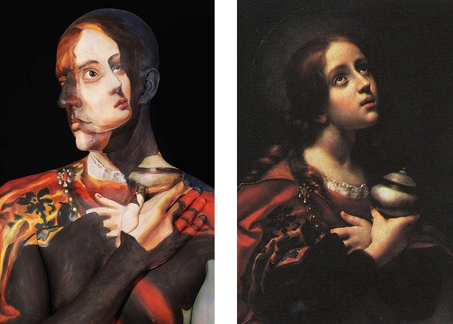 Famous Paintings Redone on Human Bodies