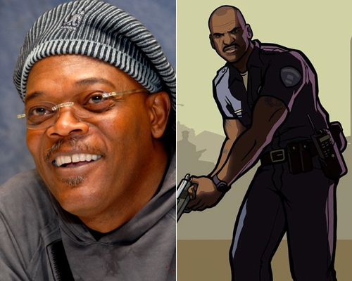 Samuel L Jackson as Officer Frank Tenpenny from Grand Theft Auto San Andreas