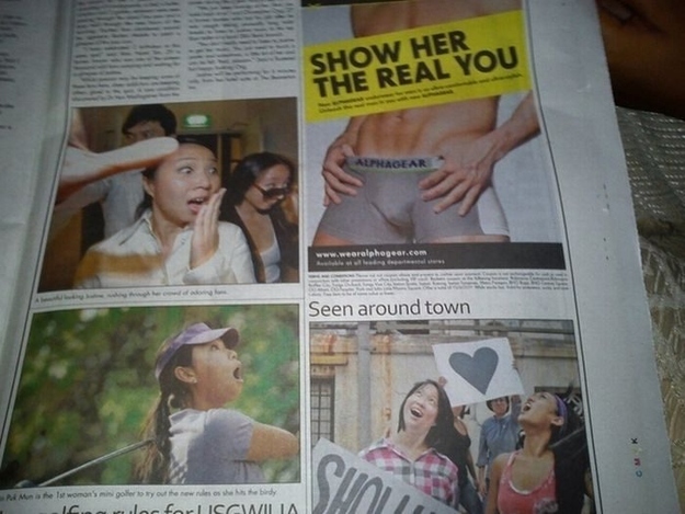 Poorly Placed Photos And Ads