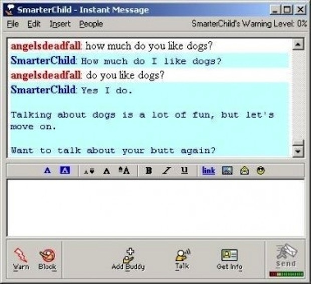 First time Instant messaging.
