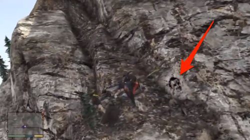 There are drawings found around Mount Chiliad, right here appears to be Aaron Paul from Breaking Bad