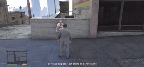 a zombie is located on the Walk of Fame in Vinewood.