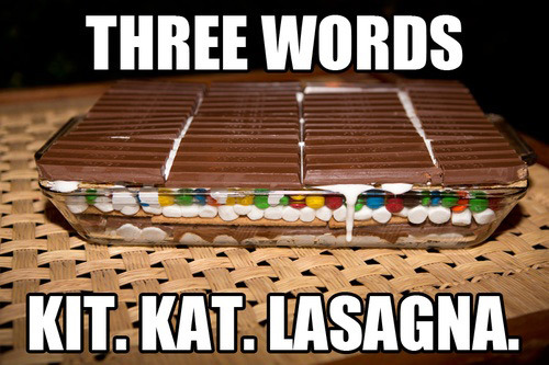Kit Kat Lasagna.