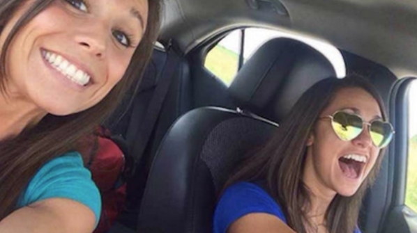 In June these two friends, Collette Moreno and Ashley Theobald, snapped this selfie on the way to a bachelorette party in Missouri. Moments later they were struck in a head-on collision which took Collettes life.