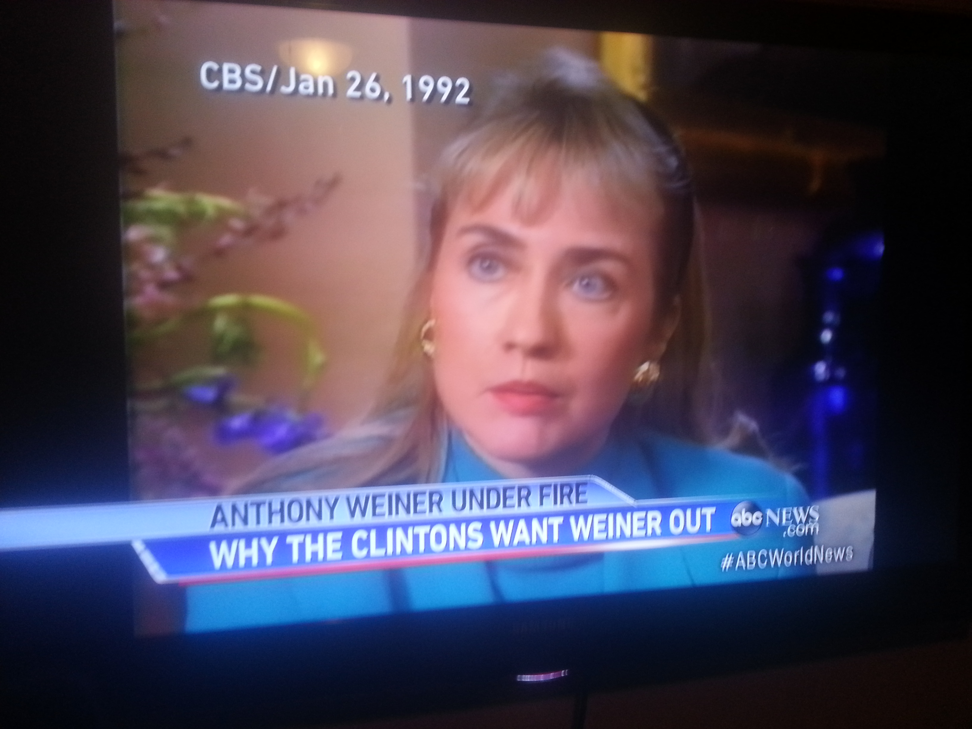 Get the Weiner out of you Hilary!