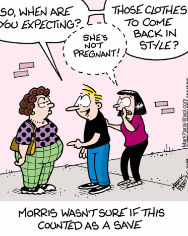 funny jokes for adults - So, When Are L Those Clothes You Expecting? To Come She'S 1 Back In Pregnant! 1 Style ? MarkParisiaol.com Morris Wasn'T Sure If This Counted As A Save