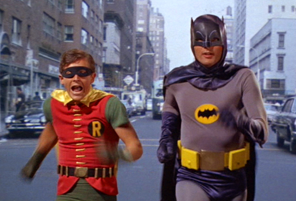 batman and robin running