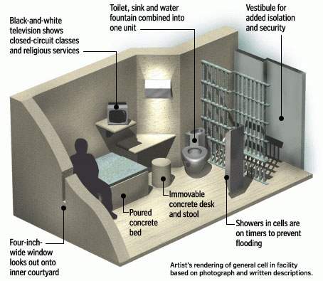 Heres where Dzhokhar Tsarnaev will be spending every waking moment of his life, if he isnt executed
