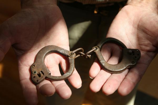 Child sized handcuffs that were used to restrain native children that were taken to Indian Residential School