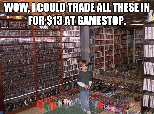 biggest video game collection - Wow, I Could Trade All These In For S 13 At Gamestop. En Um