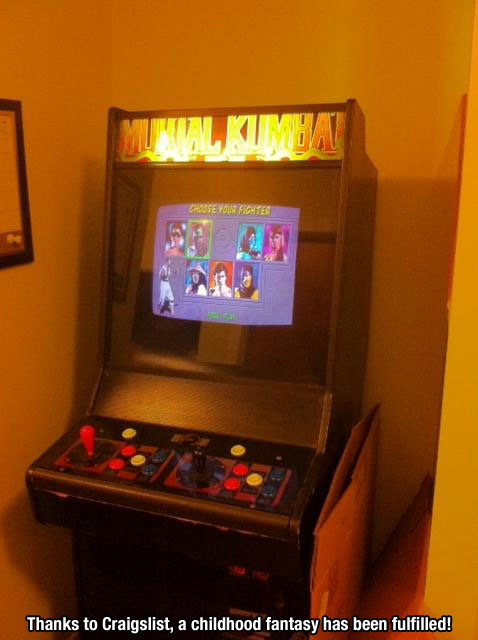 video game arcade cabinet - Choose Your Fighter Thanks to Craigslist, a childhood fantasy has been fulfilled!