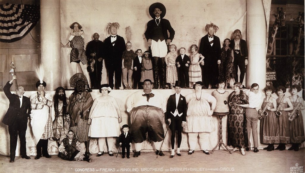 Congress of Freaks--Baileys Circus 1924
