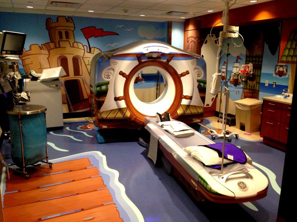 The new CT scan machine in the Pediatric Ward at New York Presbyterian