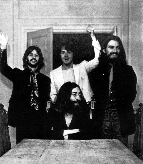 The last photo of all four Beatles together, August 22, 1969.