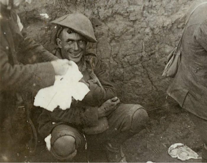 Shell-shocked WW1 soldier