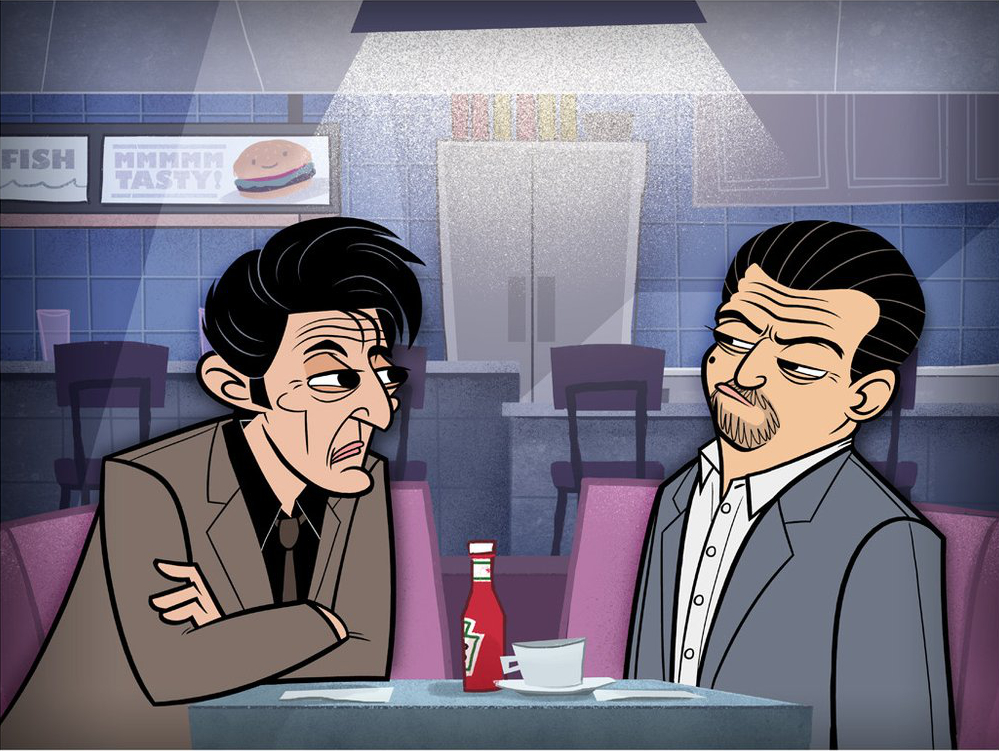 Two men, with very different lifestyles, set aside their differences and join each other for drinks at a local diner.