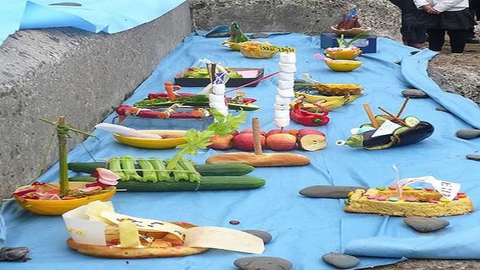 Edible Boat Races-The only rule is that the boats have to be made from 100 edible material. At least one one goes home hungry.