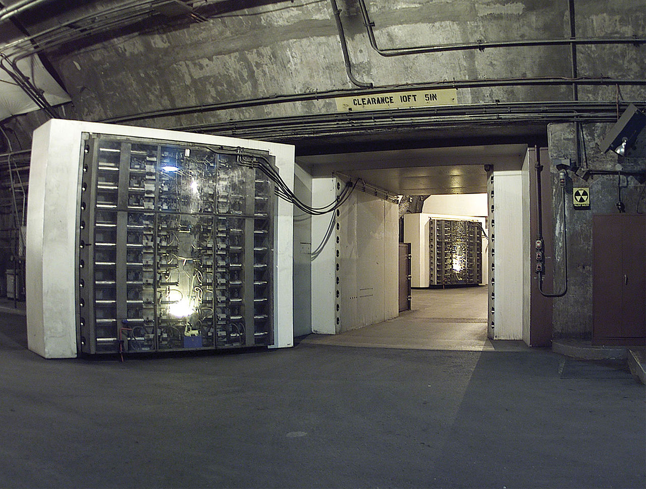 One of the blast doors at the NORAD Cheyenne Mountain complex.