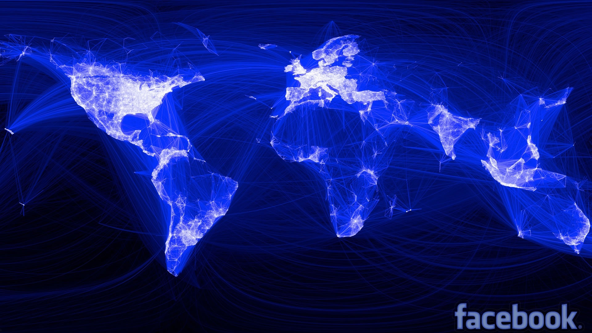 The world as seen through Facebook use in 2010.