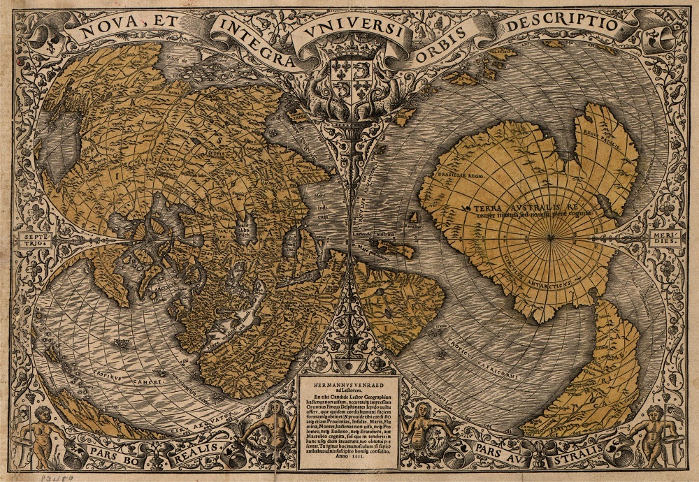 A classic map of the world from 1531.