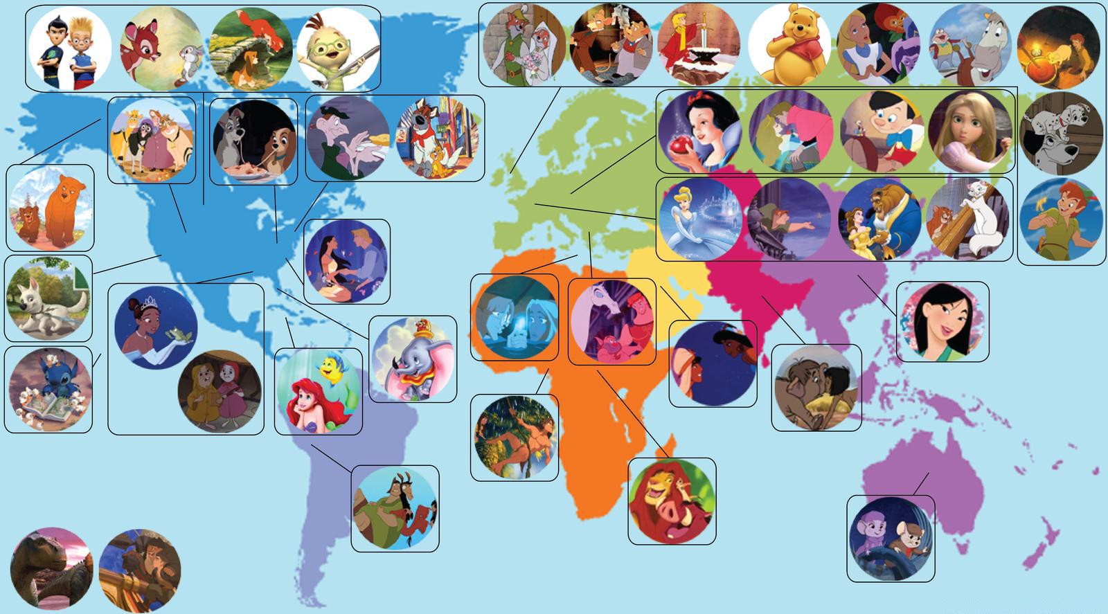 A handy guide to knowing where to find your favorite Disney stars.