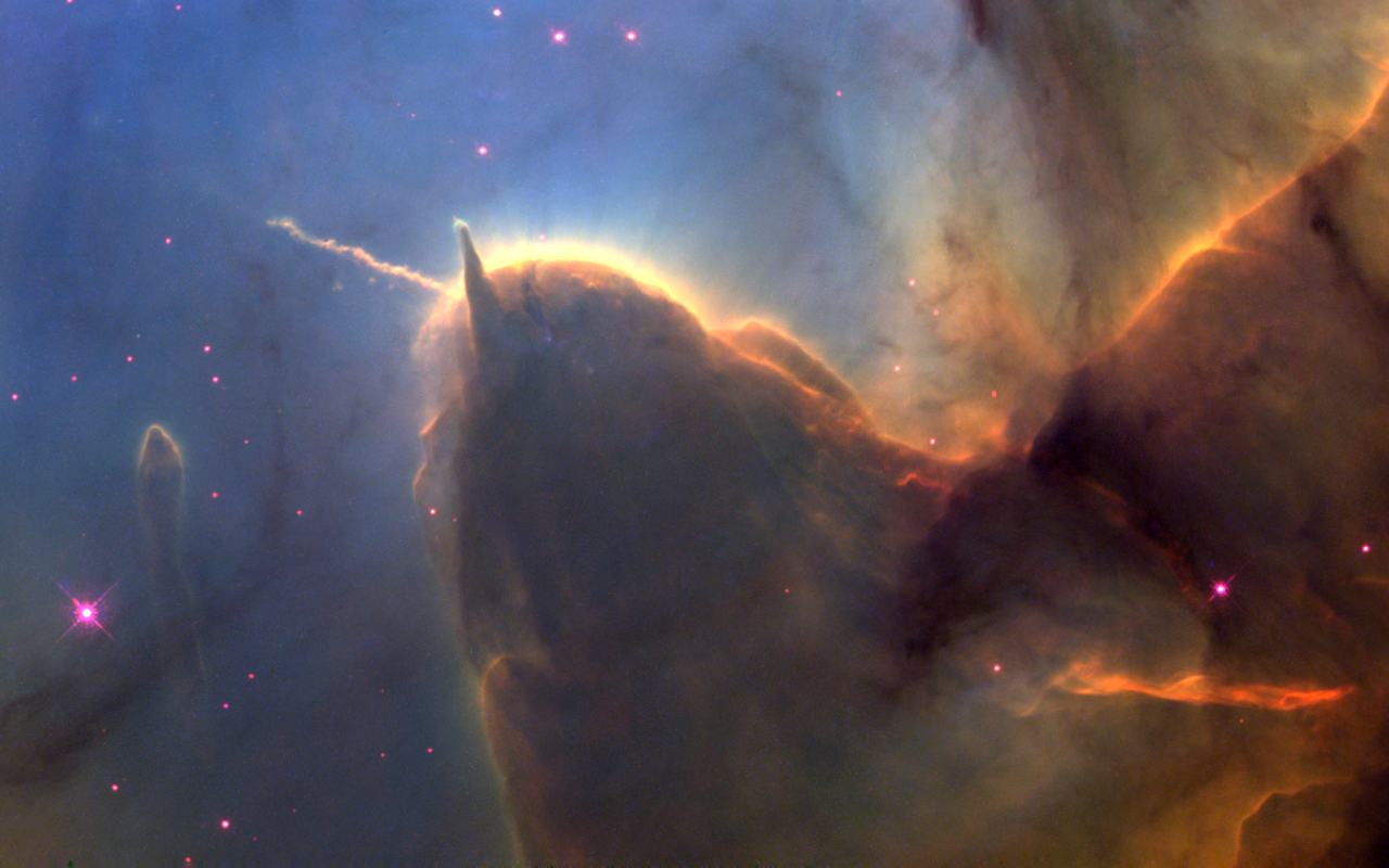 The Trifid Nebula bares a resemblance to a unicorn.