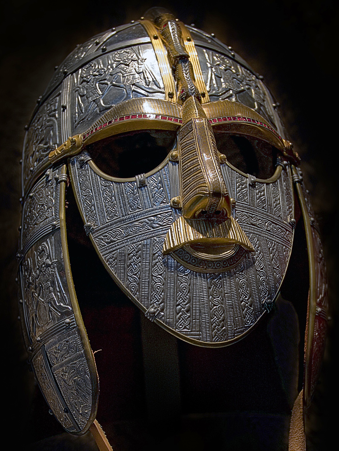 Reconstructed 1,400 year old Anglo-Saxon ceremonial burial mask