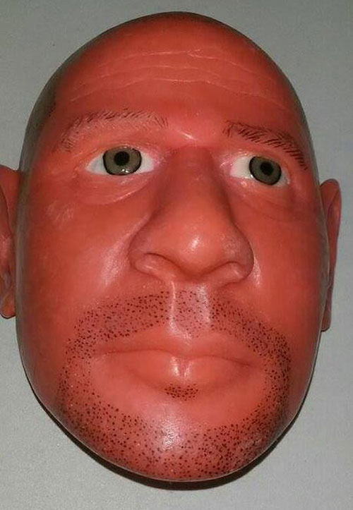 An inmate created this mask out of soap as part of his plan to escape prison.