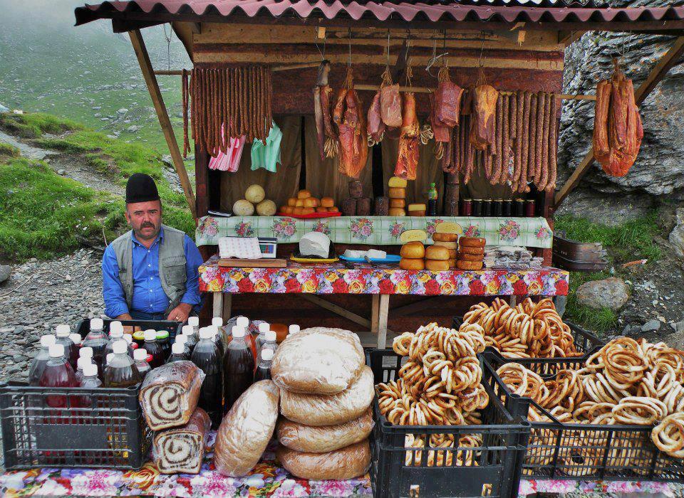 Traditional Romanian food shack
