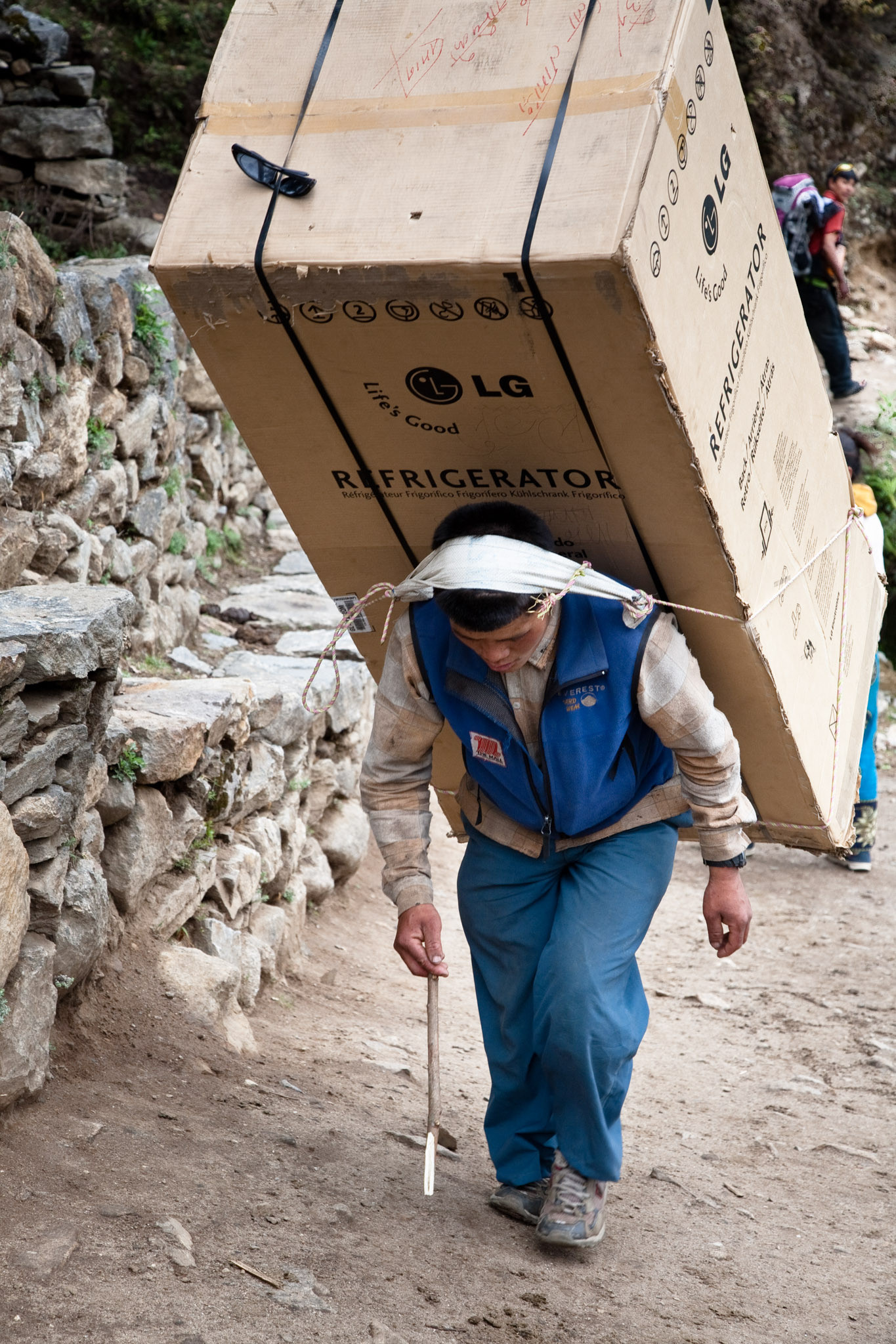 Appliance delivery guy in Nepal
