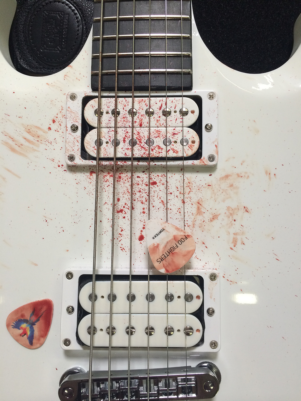 Dave Grohls guitar after practice