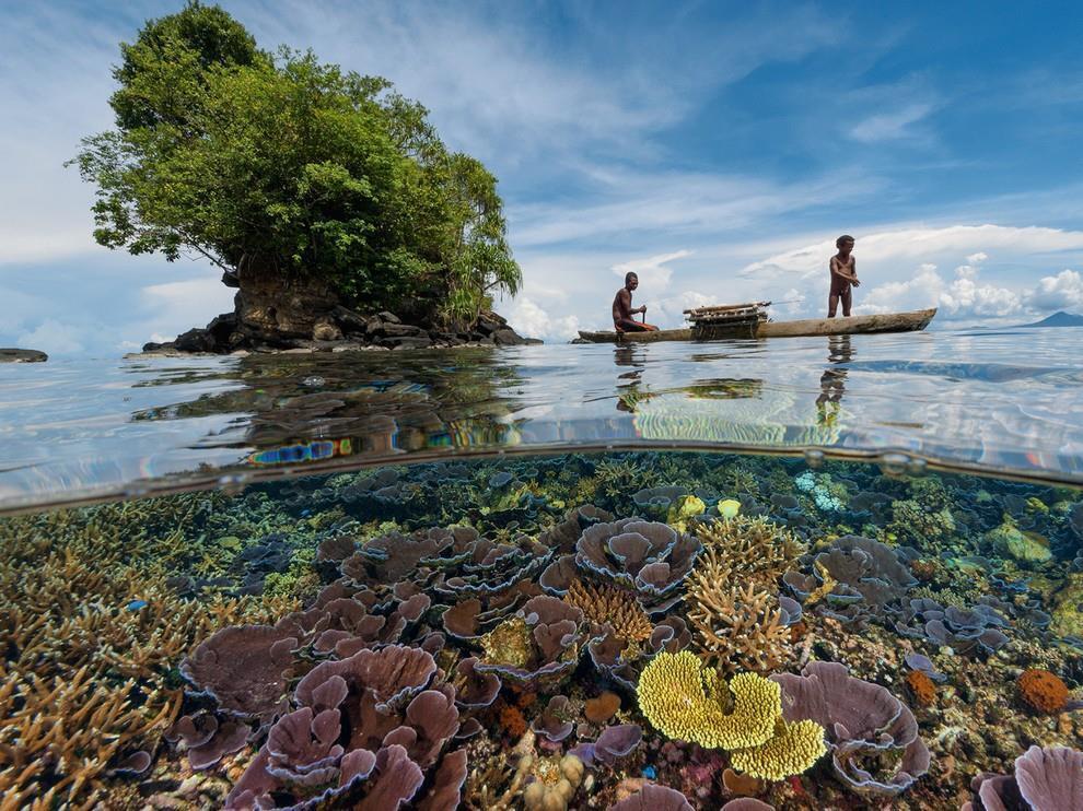 Crystal Clear Waters In Kimbe Bay in West New Britain Province, off the northern coast of Papua New Guinea