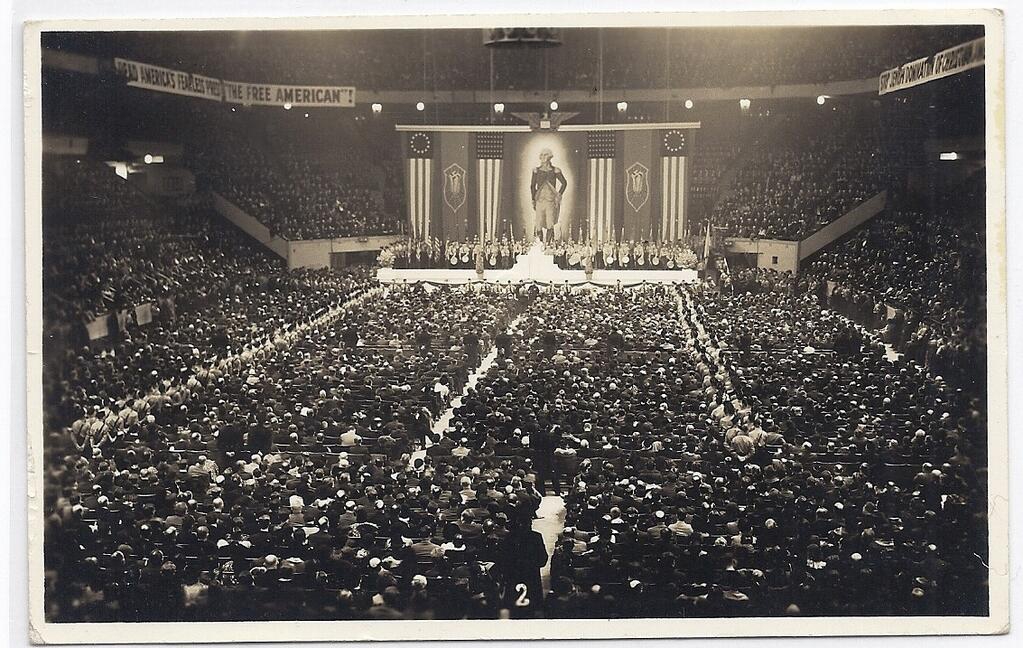 American Nazi organization rally at Madison Square Garden, New York City, 1939