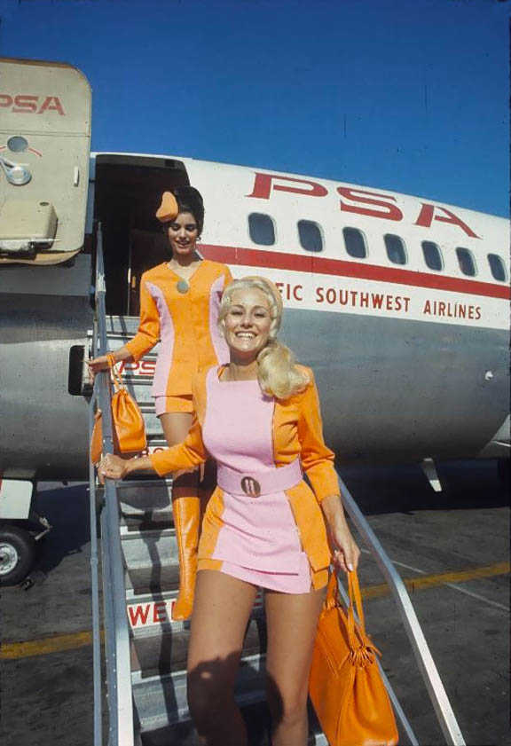 Pacific Southwest Airlines Stewardesses  1972