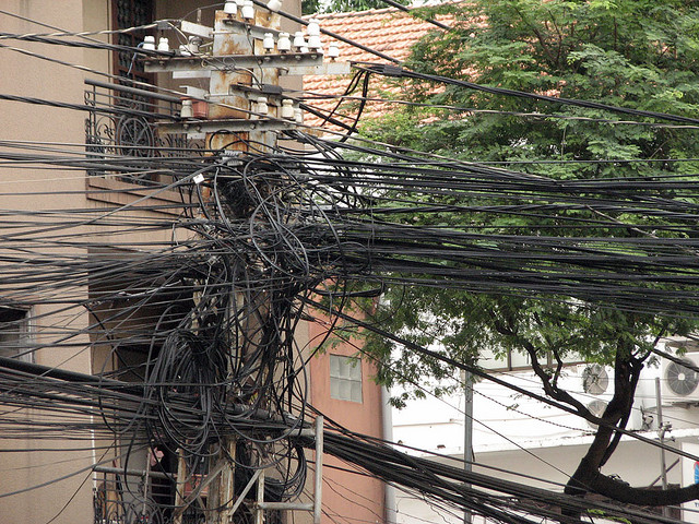 Everyday typical Wiring In Vietnam
