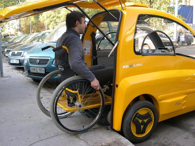 A unique car made for disabled people