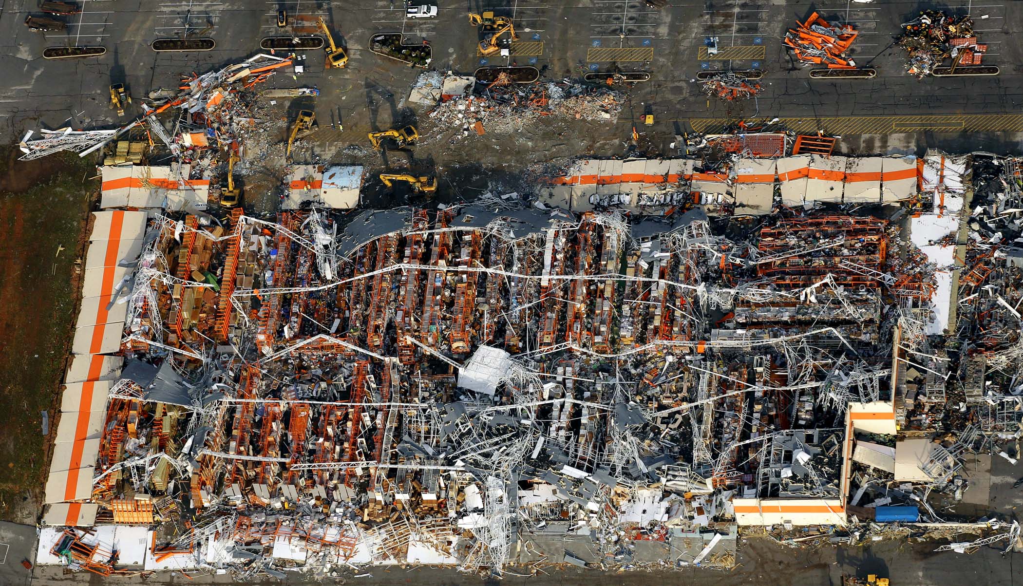 Home Depot flattened by tornado, Joplin, Missouri, 2011