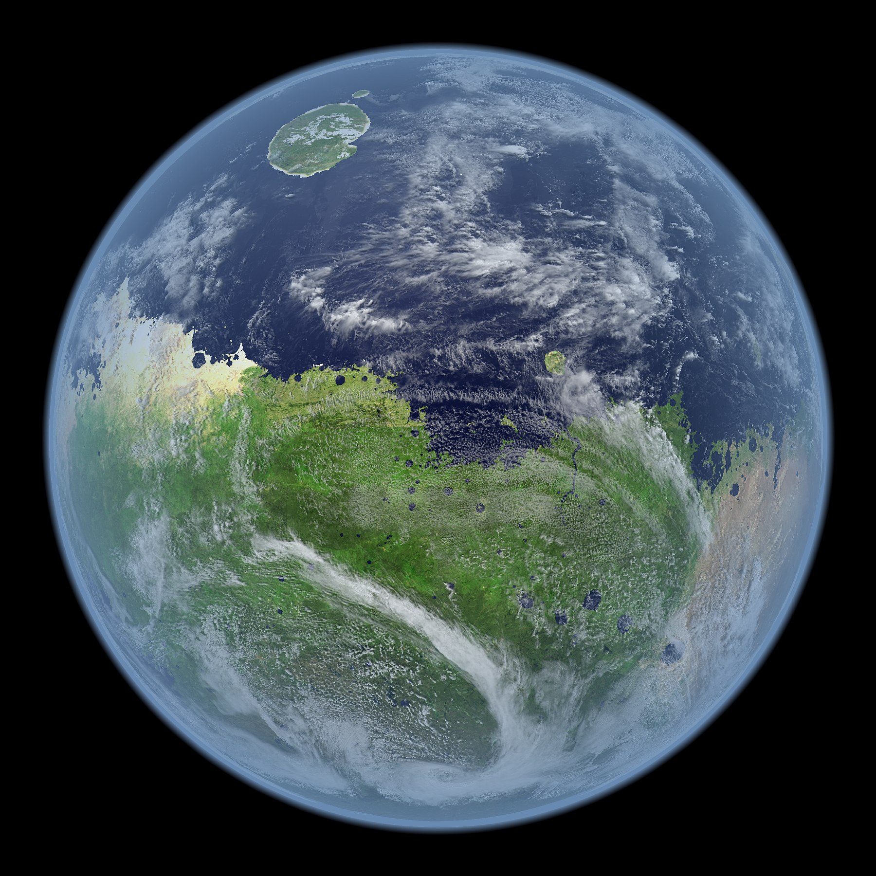 How Mars would look if it still had Water