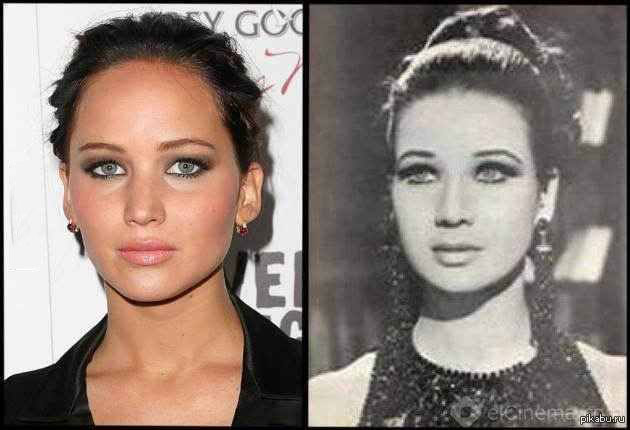 Jennifer Lawrence looks exactly like Zebeida Tharwat, a well known Egyptian actress back in the day.