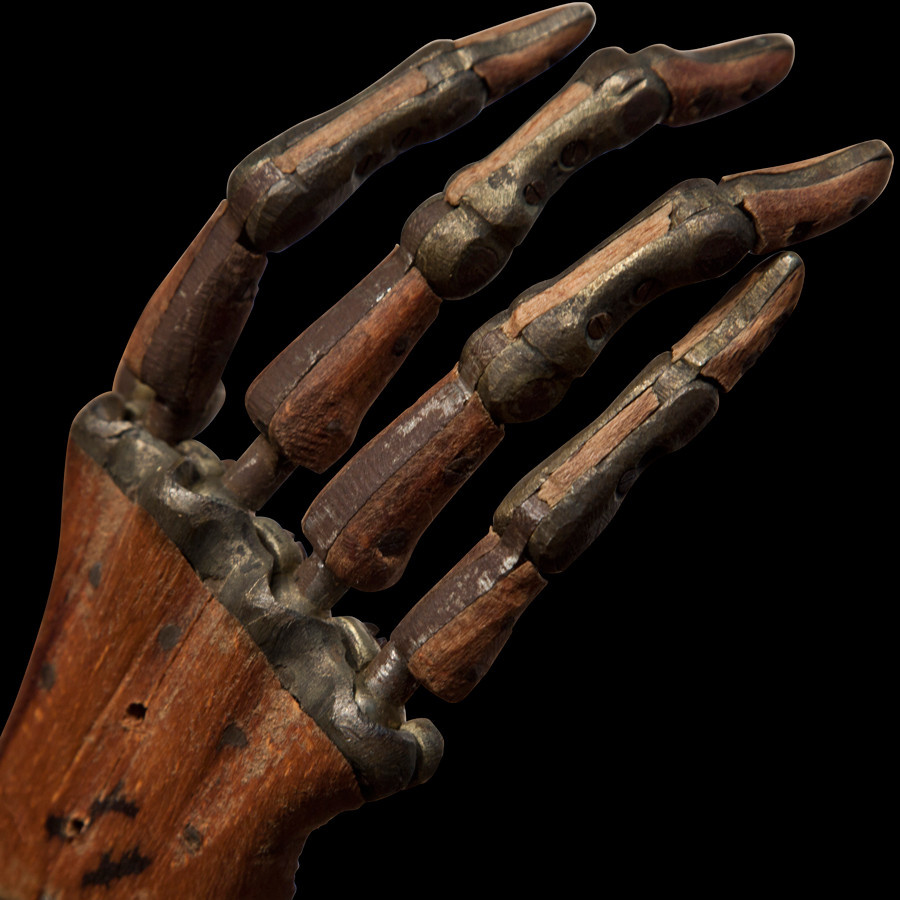 Wooden prosthetic hand, c. 1800