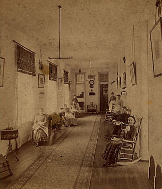 Kalamazoo, Michigan, USA insane asylum, 1870's.