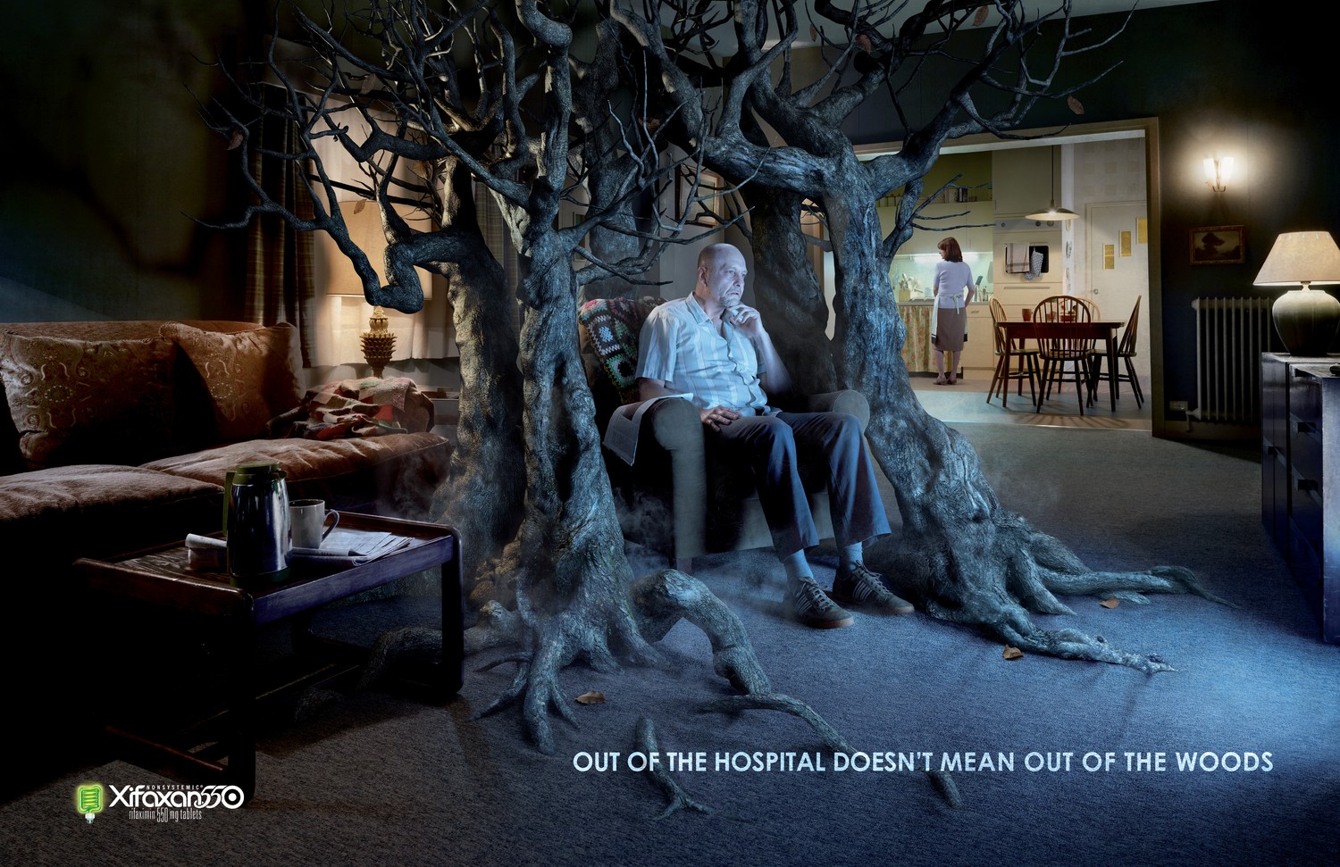 photoshop xifaxan out of the woods - Out Of The Hospital Doesn'T Mean Out Of The Woods Xifaxono