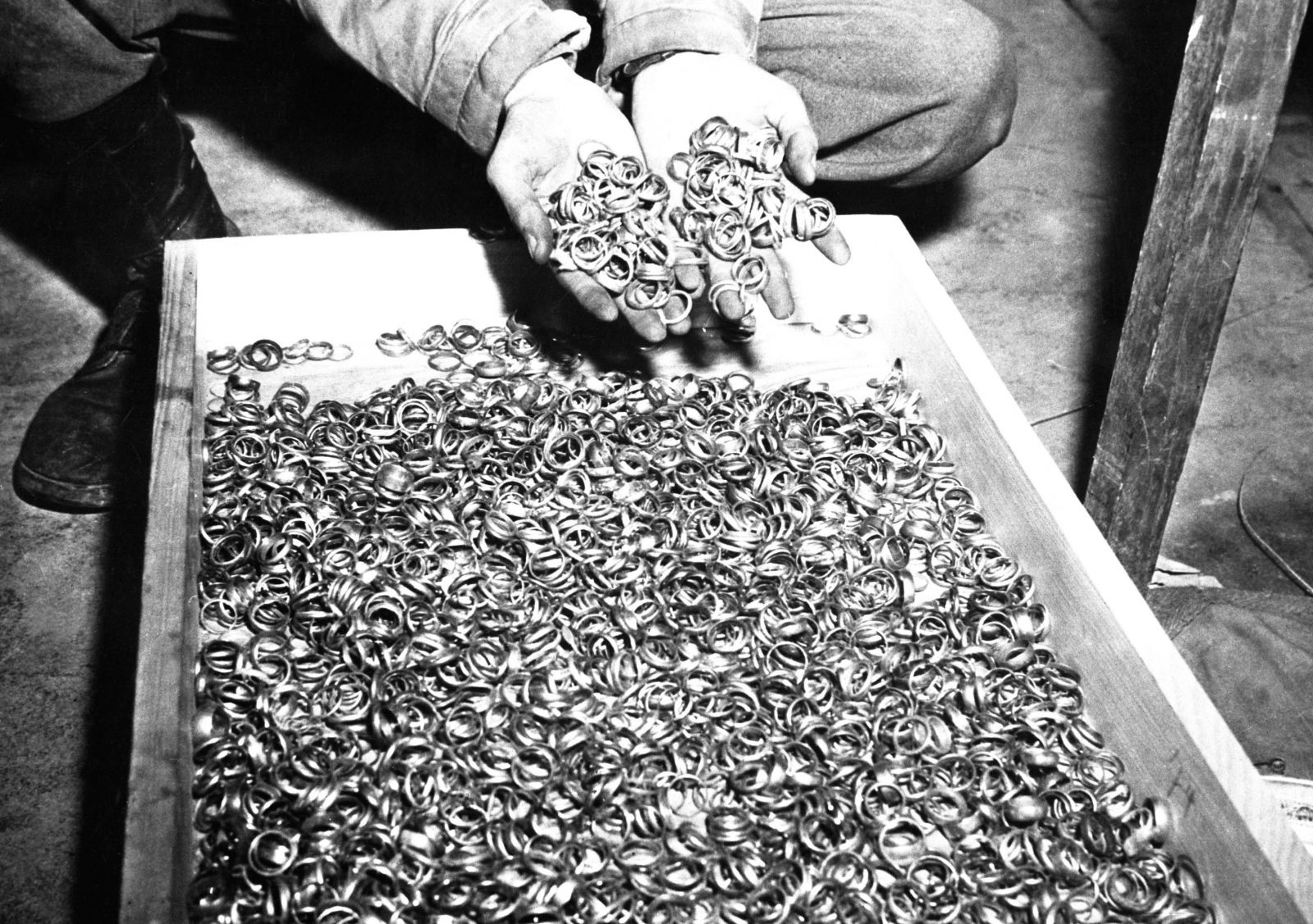 Wedding Rings stolen From inmates at Concentration Camp "Buchenwald," May 5, 1945