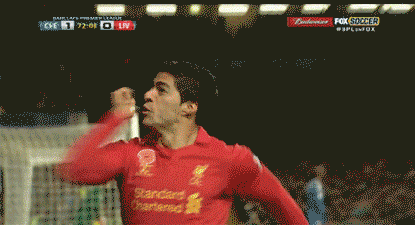 When Luis Suarez expected his teammates to be right behind him.