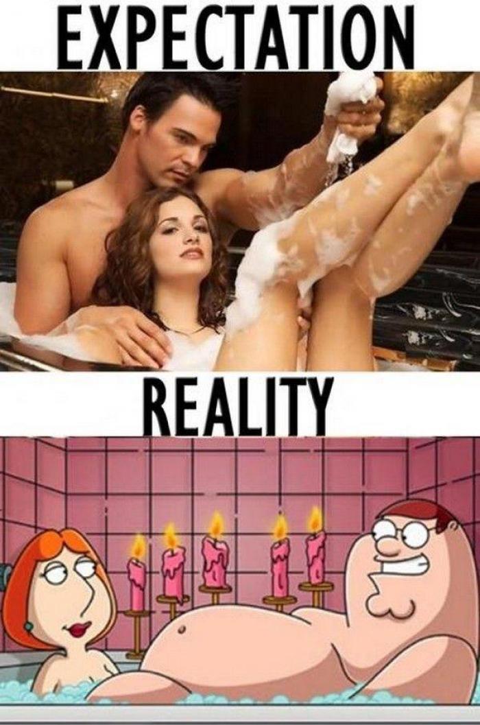 expectation vs reality bath - Expectation Reality