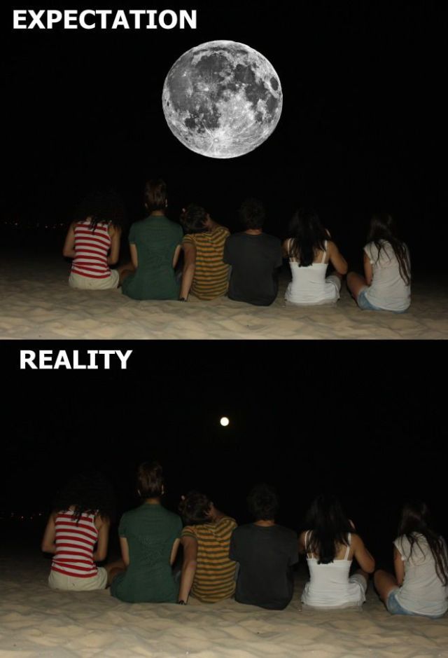 expectation reality moon - Expectation Reality