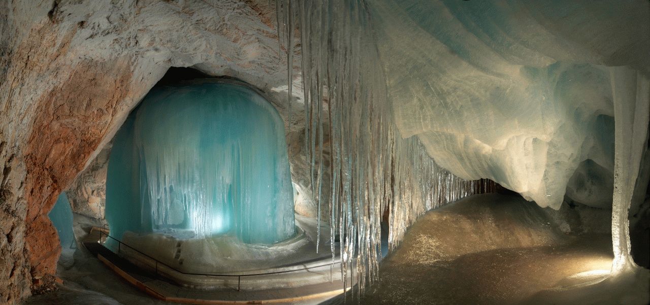 Eisriesenwelt Ice Caves Austria- The world's largest ice caves were discovered in the late 19th century, which is pretty late considering how awe-inspiring they are. The entire labyrinth stretches twenty-five miles, and just like all ice caves, it's structure both outside and inside is constantly changing due to the ice that melts and refreezes. Any dedicated spelunker would be missing out if they didn't check out Eisriesenwelt.