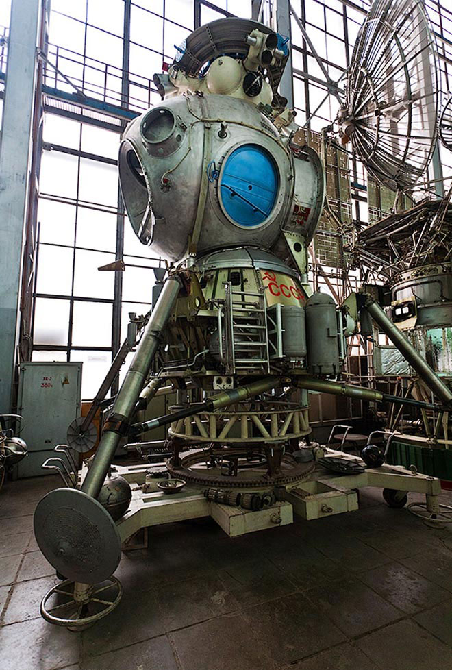 The Soviet Moon Lander built to beat the Americans to the moon. Found abandoned in a Lab in Moscow