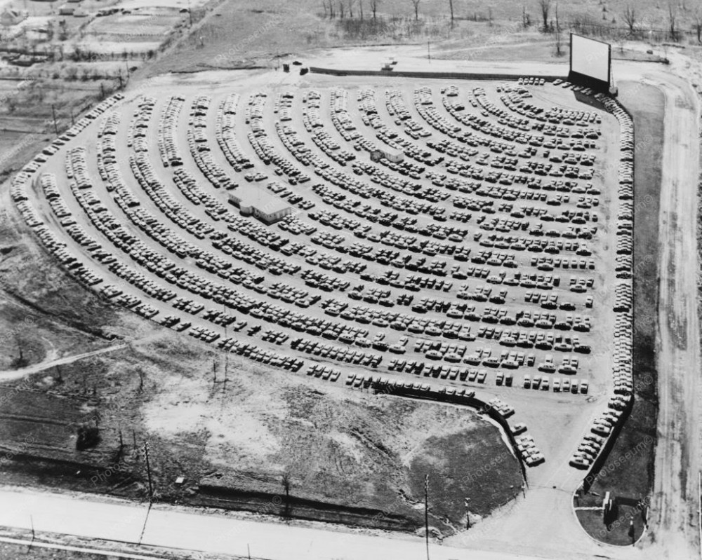 Drive-in theater, South Bend Indiana, 1950s